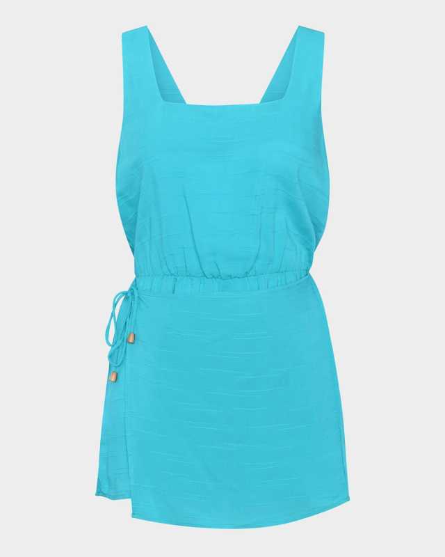 Sea Cove Smocked Back Romper